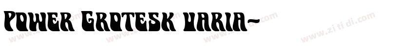 Power Grotesk varia字体转换